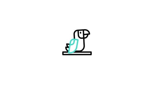 Minimalist Animated Line Art Animal and Nature Icons
