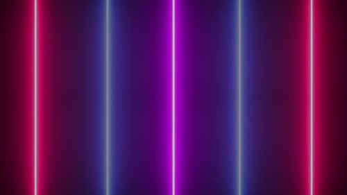 Dynamic Abstract Neon Glowing Lines Background