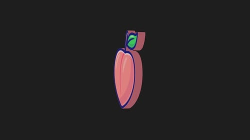 fruits motion graphic 3d render