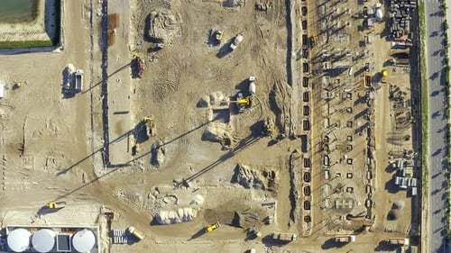Overview of the construction site