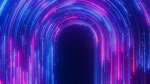 Big Data Light Speed Flow Uturn Abstract Digital Data Stream of Quantum Computing Cyberspace of