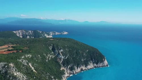 Breathtaking Aerial View of a Coastal Landscape