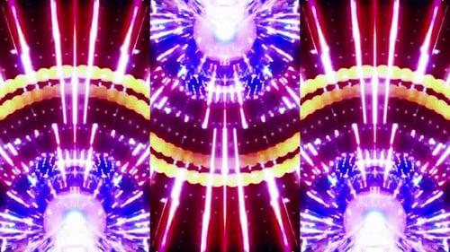 Psychedelic Vibrant Tunnel Background Video