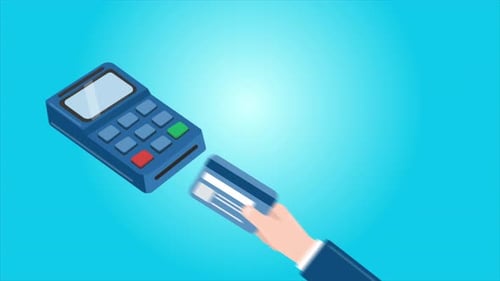 Payment Terminal And Bank Card 4K
