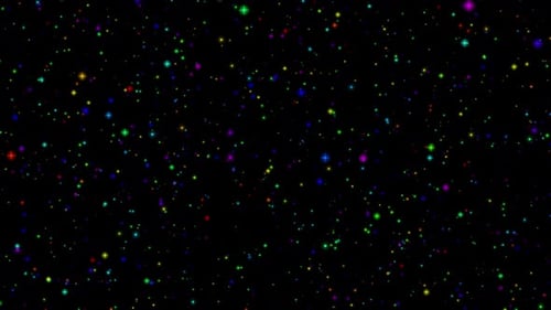 Colorful Glittering Sparkle Particles Loop Background