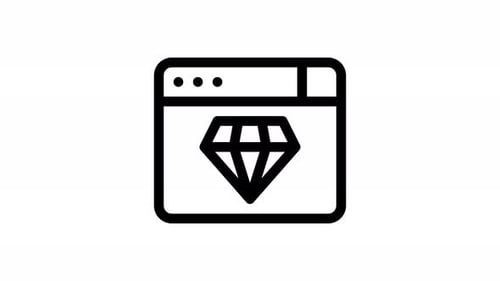 clean code line icon animation