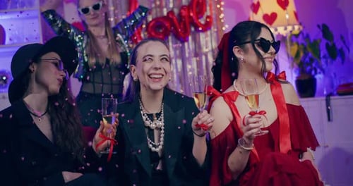Stylish Friends Celebrate at Fun Birthday Party