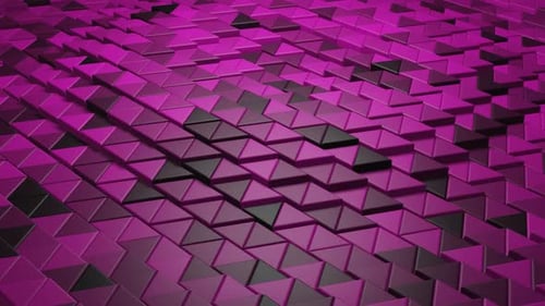 Pink Triangles Wave Loop Background