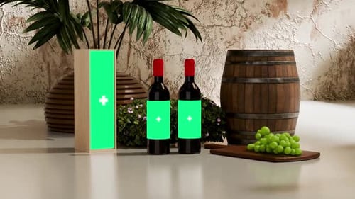 Wine Bottle mockup