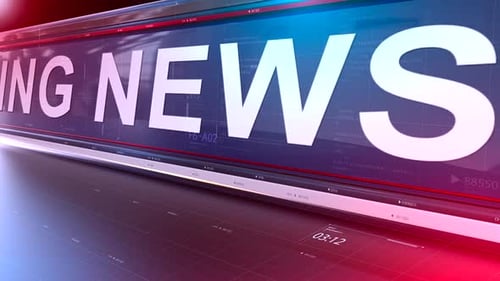 Dynamic Breaking News Opener with Digital Data Display