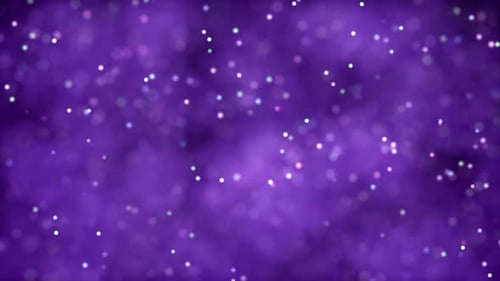 Animated Purple Sparkling Particles Nebula Background Loop