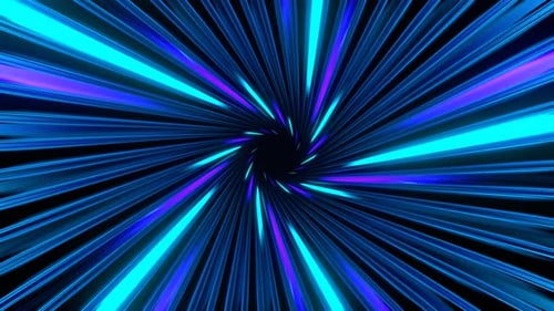 Purple And Cyan Amazing Neon Spiral Tunnel Background Vj Loop In 4K