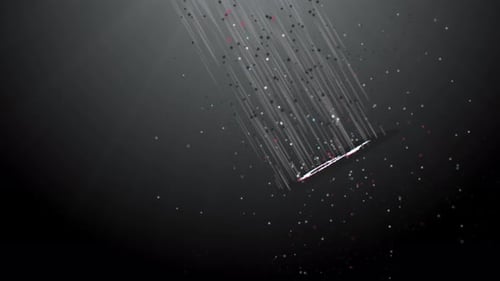 Particle Glitch Logo Reveal Animation