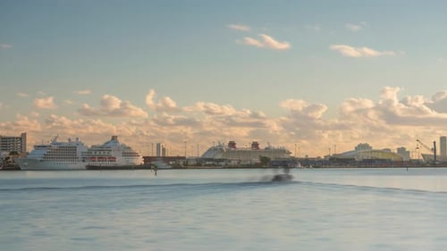 Miami port time-lapse