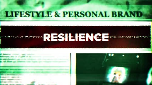 Digital Glitch Corrupted Text Reveal Title