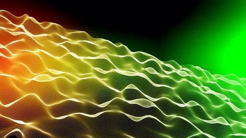 Abstract wave particles background