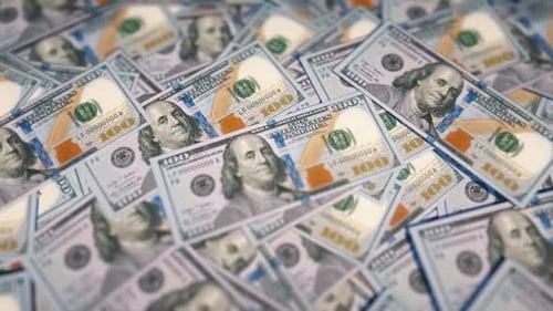 Money Bills With A Depth Of Field Effect