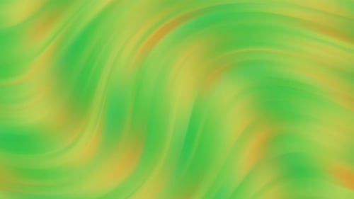 Seamless Fluid Abstract Green Yellow Color Swirl Background