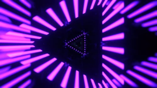 Turquoise And Purple Infinite Abstract Synthetic Wormhole Background VJ Loop In 4K