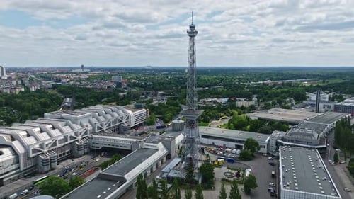 Aerial view of Messe Berlin , Germany