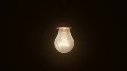 Nahaufnahme einer alten Retro-Vintage-Glühlampe