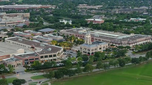 LaCenterra Center in Katy, Texas at Dusk.