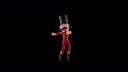 Animated 3D Nutcracker Soldier Dancing for Christmas
