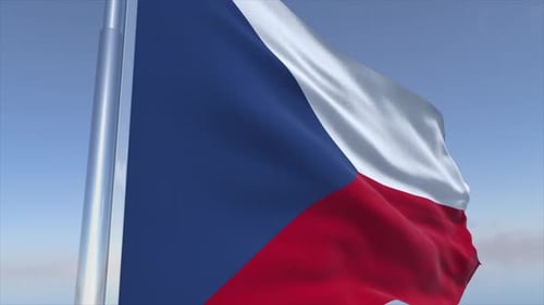 Realistic Waving Flag Animation Loop