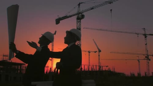 Steadicam von Skyline und Kränen mit asiatischem Konstruktion/ Ausführung/ Architekt/ Ingenieur