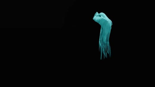 Ethereal Blue Ghost Creature for Spooky Halloween Projects