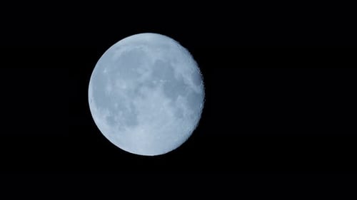 Detailed Close-Up of the Moon in Space