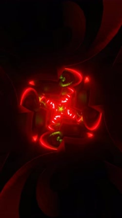 Vertikales Video mit dynamischem, nahtlosem Hintergrund mit geometrischen Bewegungsbildern