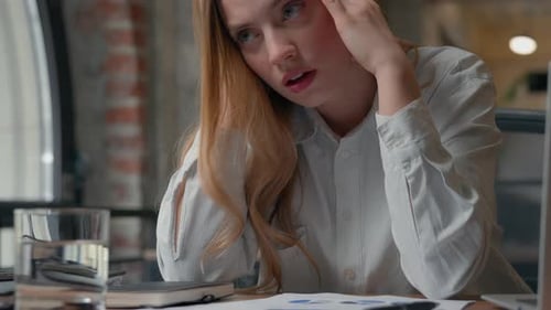 Caucasian Angry Mad Irritated Businesswoman Negative Annoyed Business Woman Feeling Stress Emotion