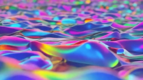 Abstract Holographic Fluid Surface Waves Motion Background
