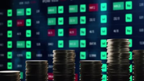 Stock Market Exchange and Forex Prices Background