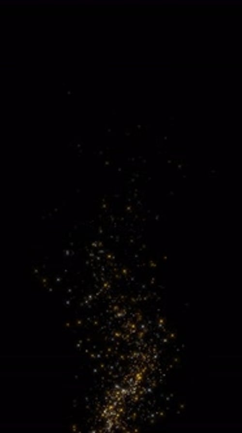 Particle magic tail sparkling glitter star dust trail Animation light spiral magic swirl black backg