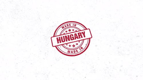 Made In Hungary Rubber Stamp