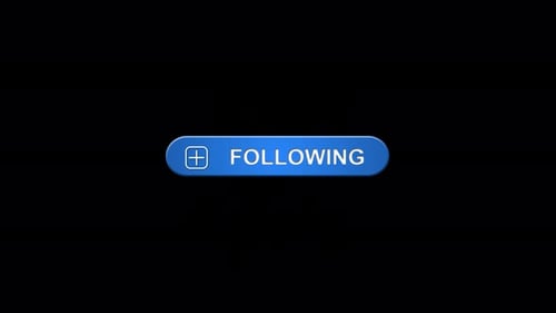 Modern Animated Social Media Follow Button