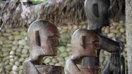 Wooden statues in the Phillipines