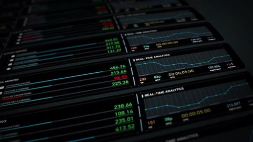 Digital Statistics Interface Display 4