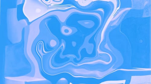 Abstract Blue Fluid Swirls Motion Background Seamless Loop