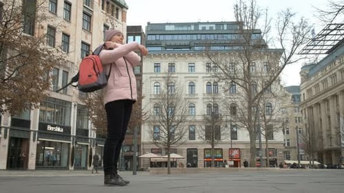 Relaxing Woman Enjoy Budapest