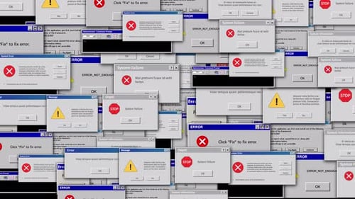 Notificação de erro 4K Alpha Channel