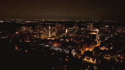 Cidade à noite Fly Thru