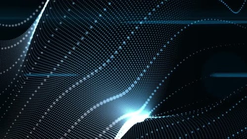 Blue Particles Loop – Waveform Energy Pulse