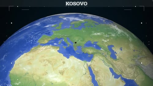 Futuristic Earth Globe Zooms to a Highlighted Location