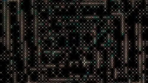 Futuristic Technology Grid Digital Background Loop