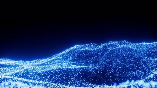 Abstract glowing particles