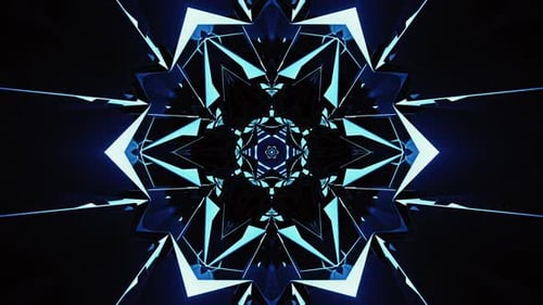 Clubbing audio visual blue abstract vj loop, techno trance sensory overload for festival events