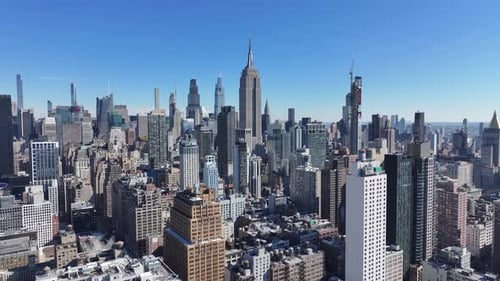 Empire State Building At Manhattan In New York United States.